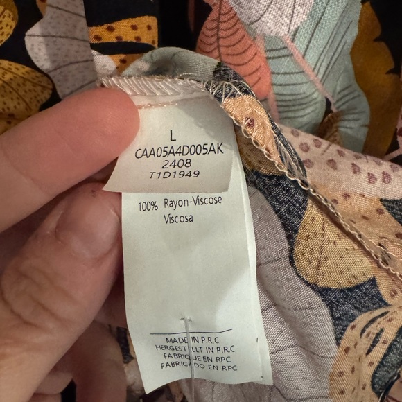 Cupshe Vibrant Leaf Pattern Mini V Neck Dress - Picture 6 of 6